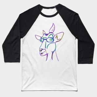 Colorful goat Baseball T-Shirt